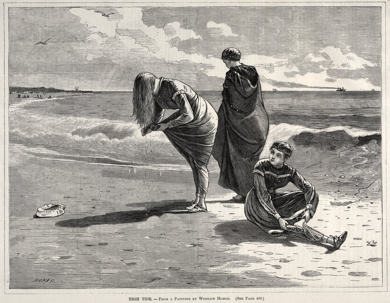 Yüksek Gelgit, 1870. by Winslow Homer