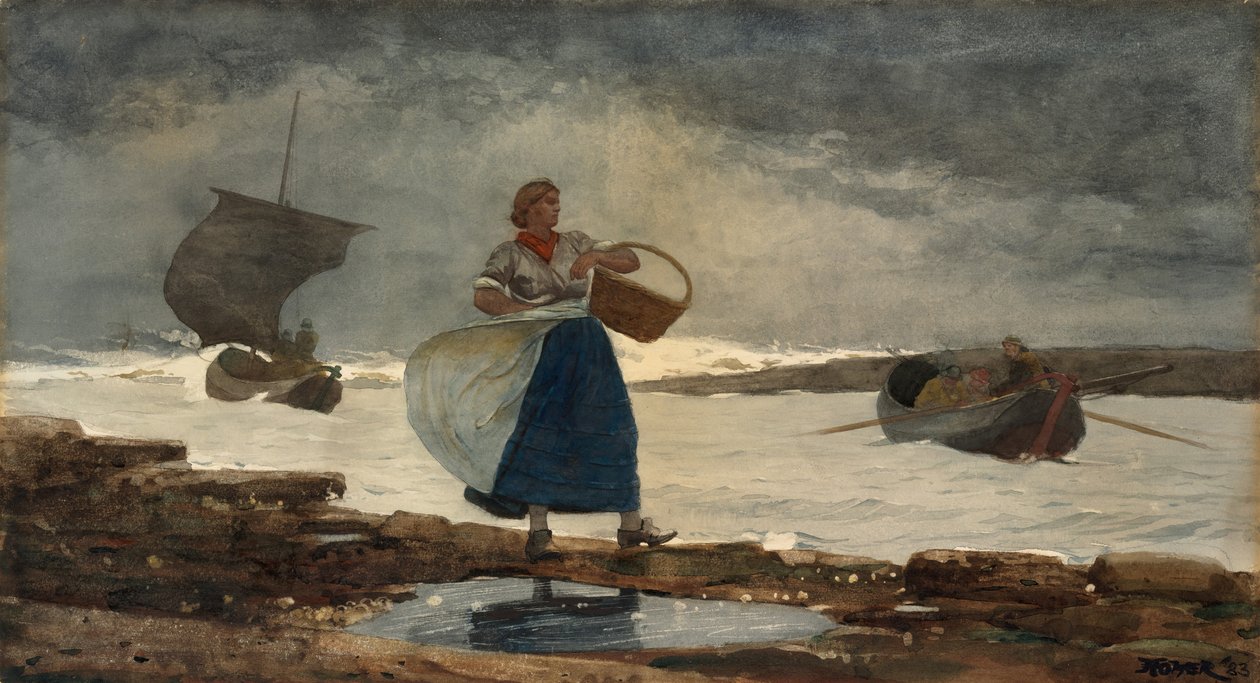 Barın İçinde, 1883. by Winslow Homer