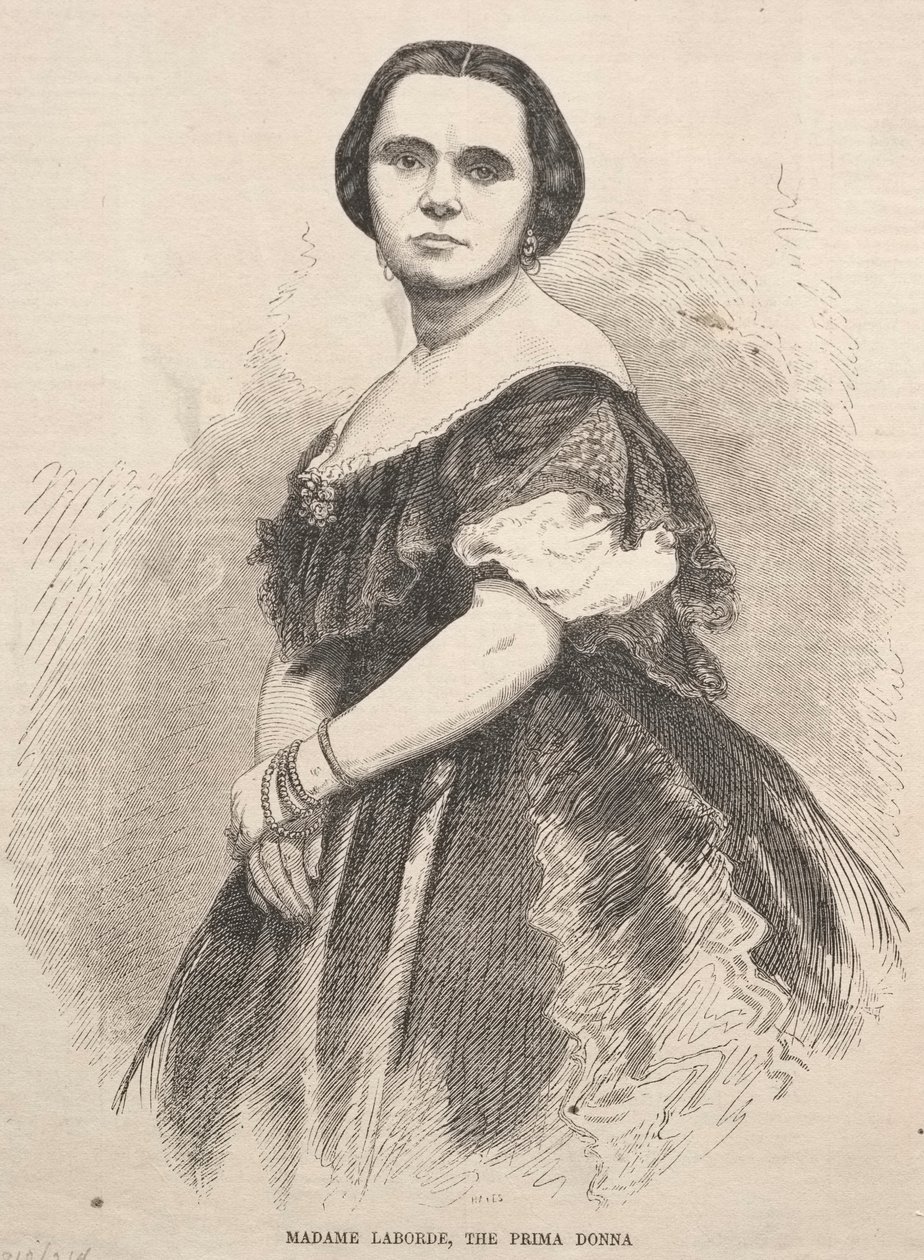 Madam Laborde, Prima Donna, 1859. by Winslow Homer