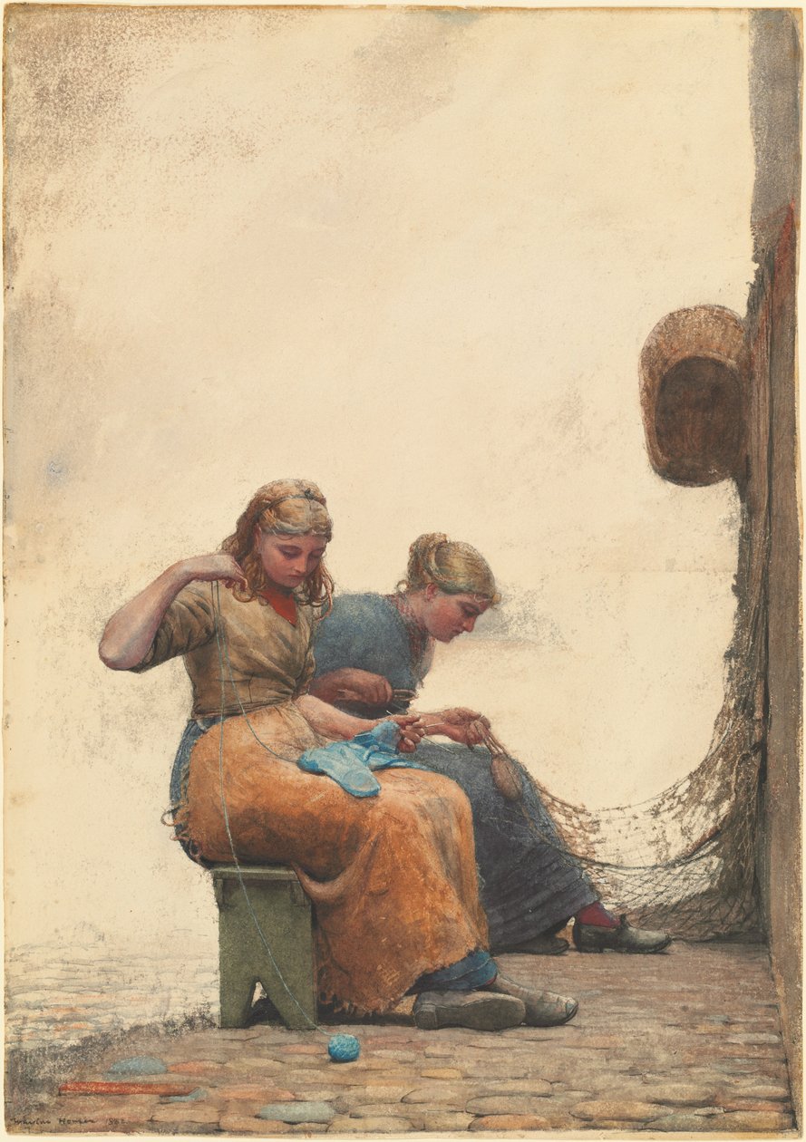 Ağları Onarmak by Winslow Homer
