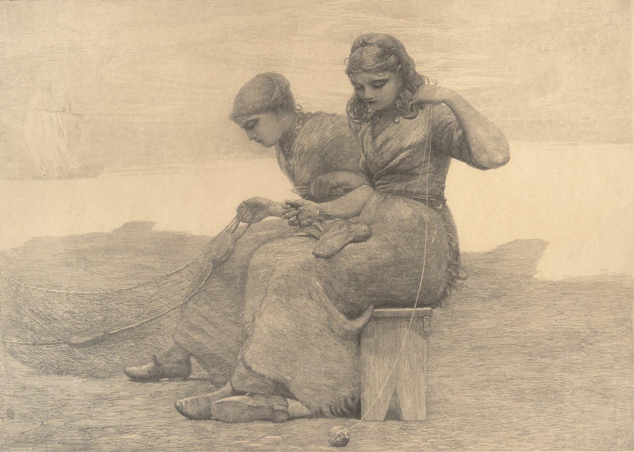 Gözyaşlarını Onarmak, 1888. by Winslow Homer