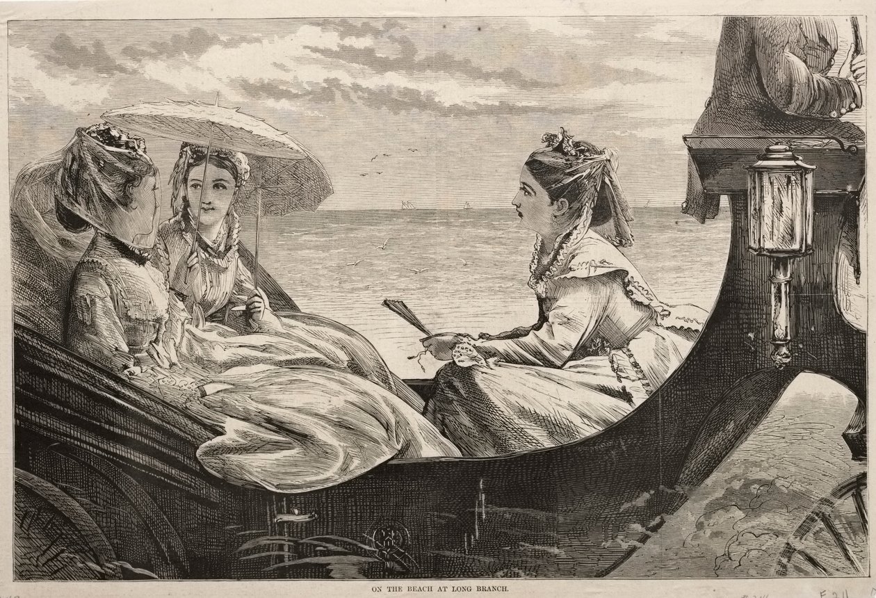 Long Branch Sahilinde, 1870. by Winslow Homer
