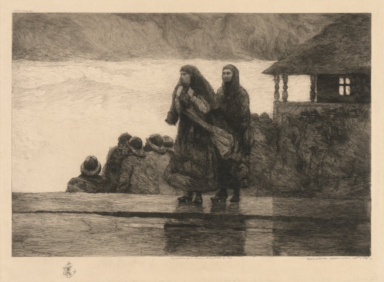 Denizin Tehlikeleri, 1888. by Winslow Homer