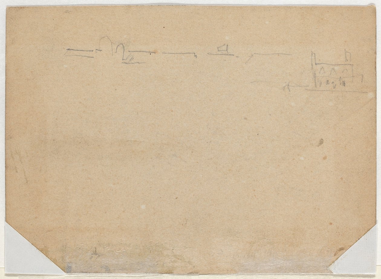 Çatı Hattı [verso], 1862. by Winslow Homer