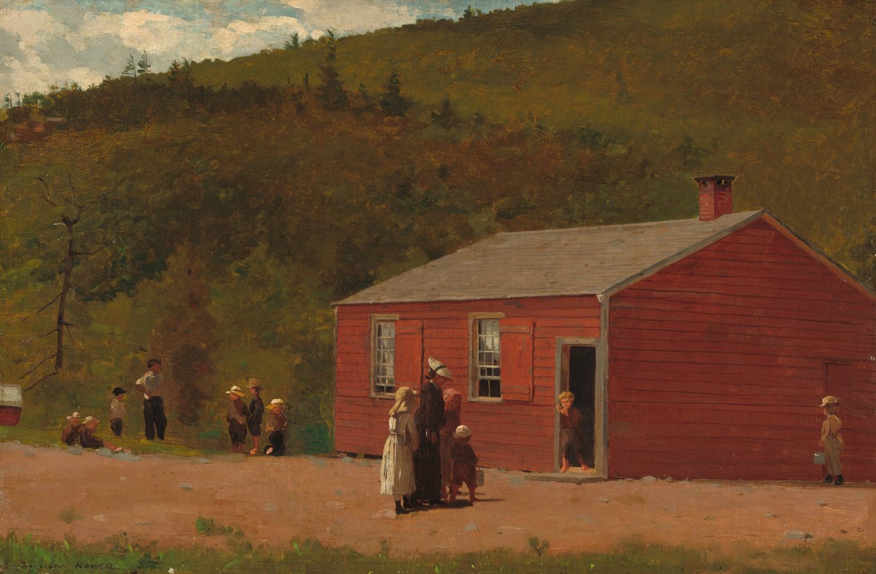 Okul Saati, c. 1874. by Winslow Homer