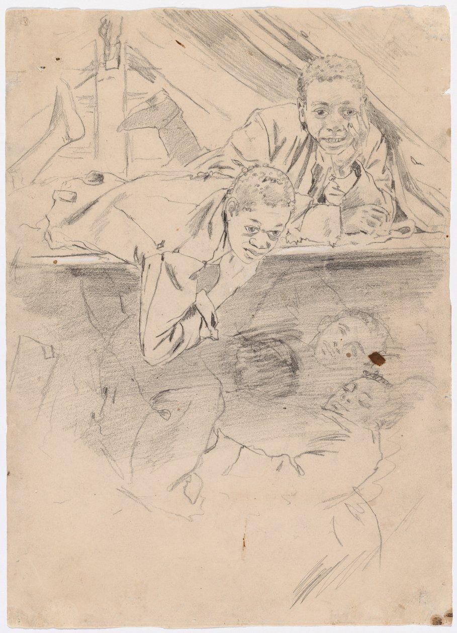 Ordu Çizmeleri Çalışması [verso], 1865. by Winslow Homer