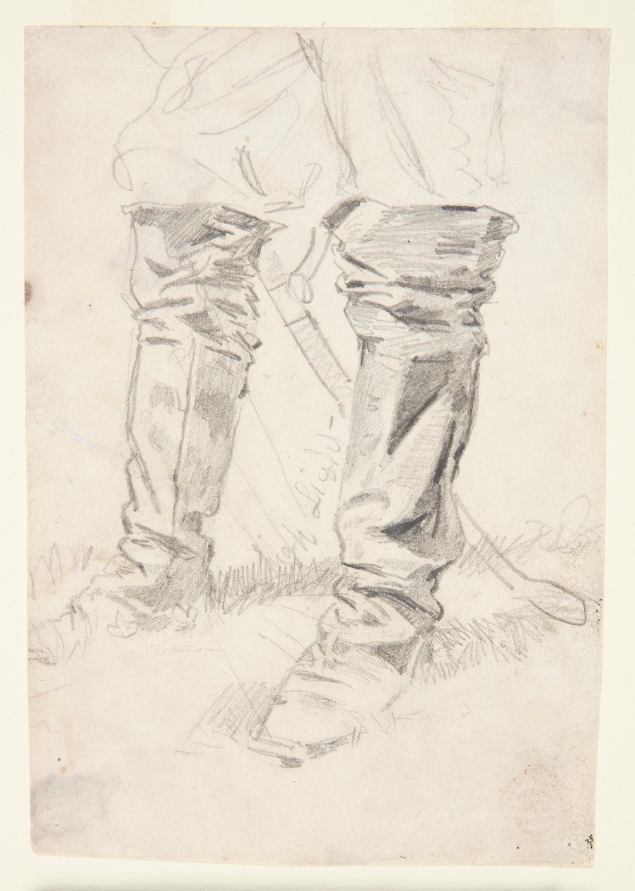 Süvari Subay Çizmeleri Çalışması by Winslow Homer