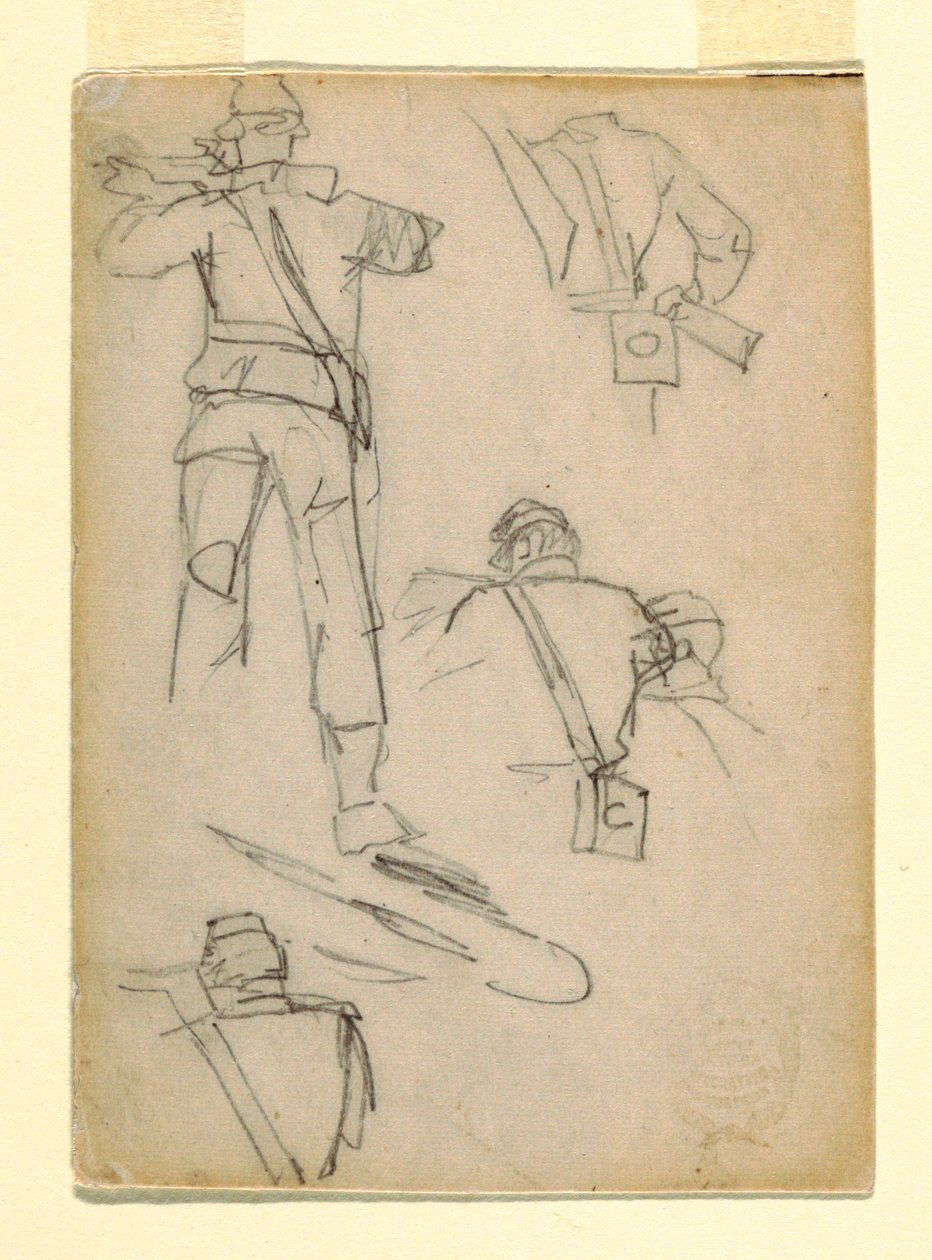 Nişan Alan Askerlerin İncelenmesi by Winslow Homer