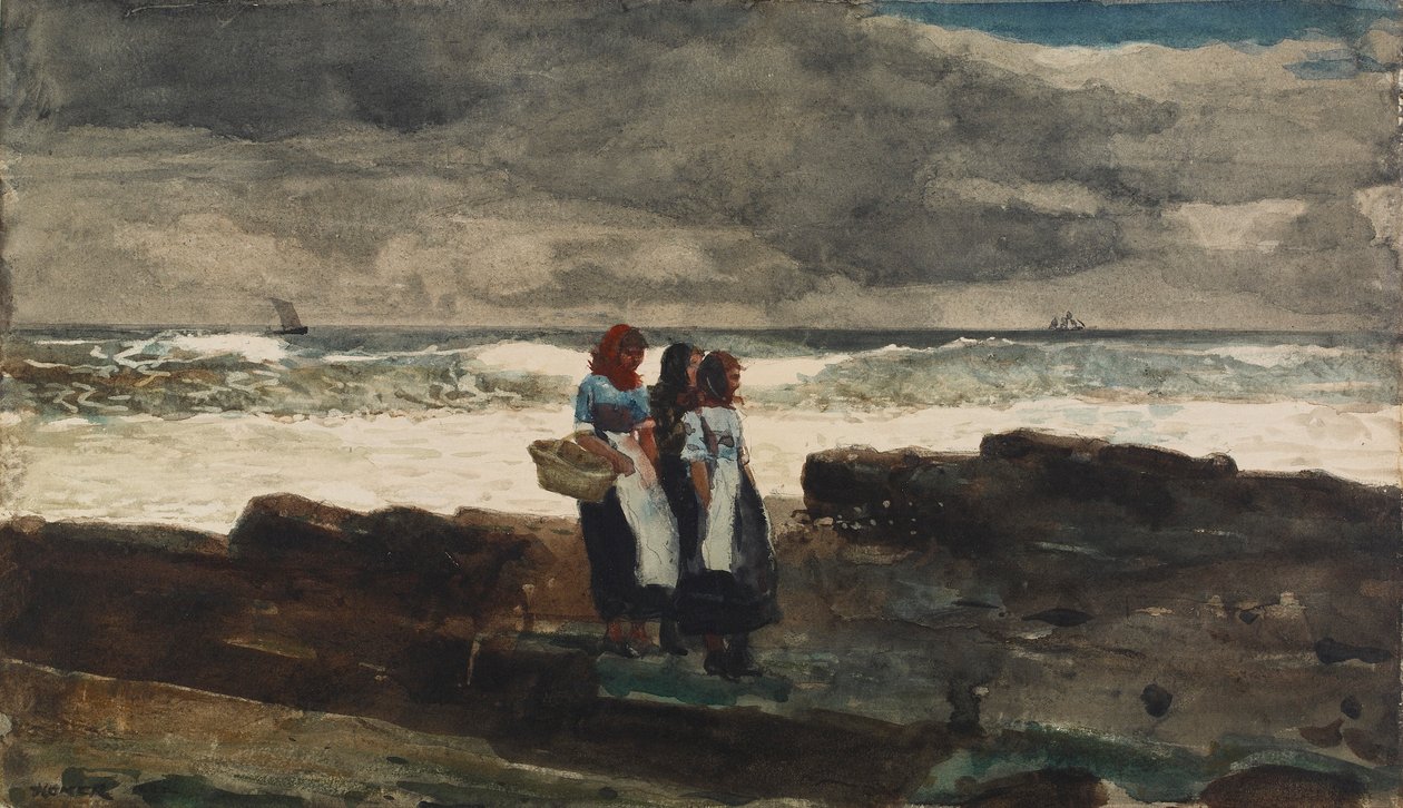 Güneş ve Bulutlar, 1882. by Winslow Homer