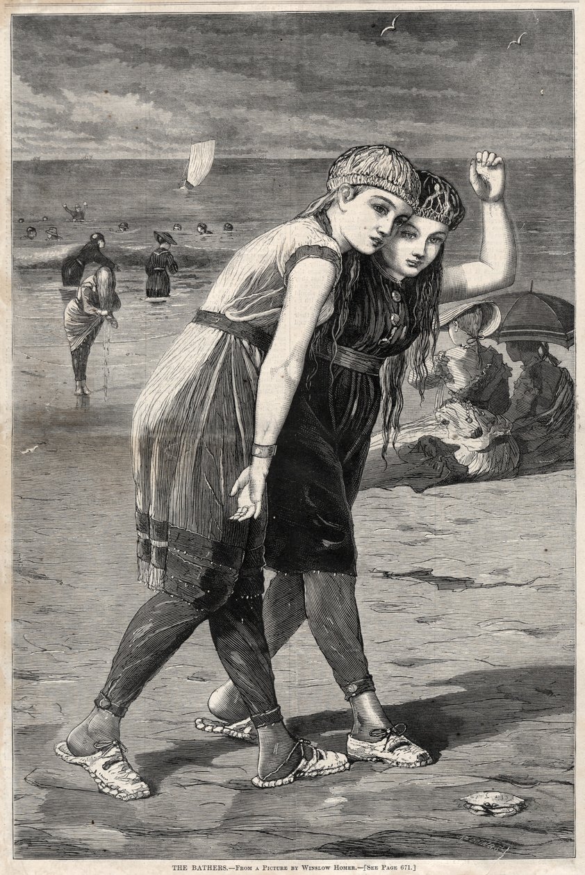 Yıkananlar, 1873. by Winslow Homer