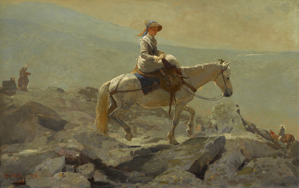 Bridle Yolu, Beyaz Dağlar, 1868 by Winslow Homer
