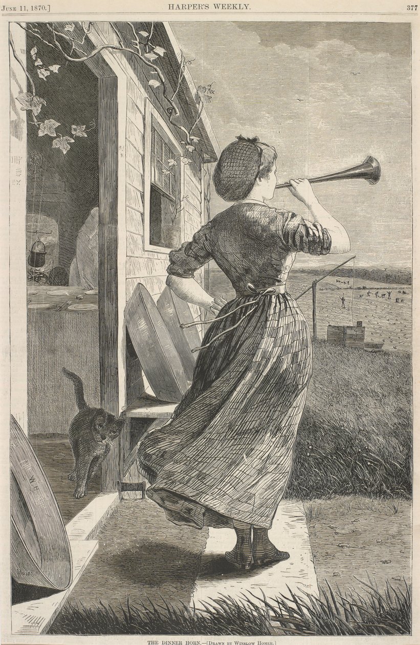 Yemek Kornası, 11 Haziran by Winslow Homer