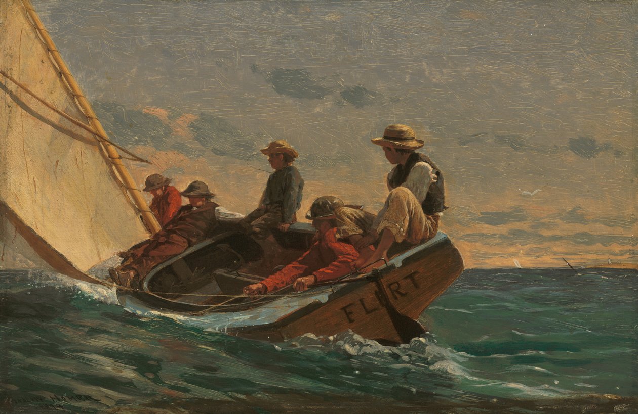 Flört, 1874. by Winslow Homer