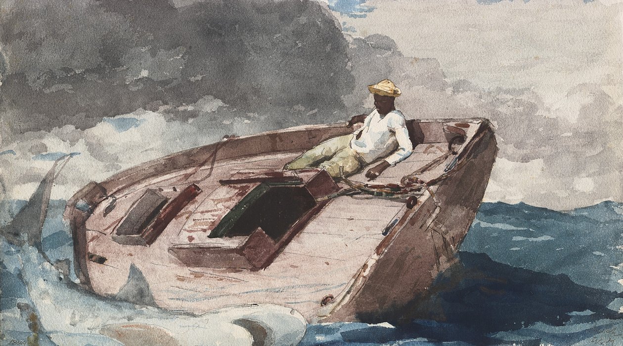 Gulf Stream, 1899 dolayları by Winslow Homer