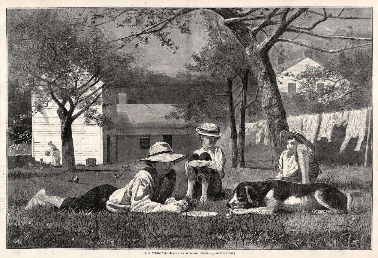 Öğlen, 1873. by Winslow Homer