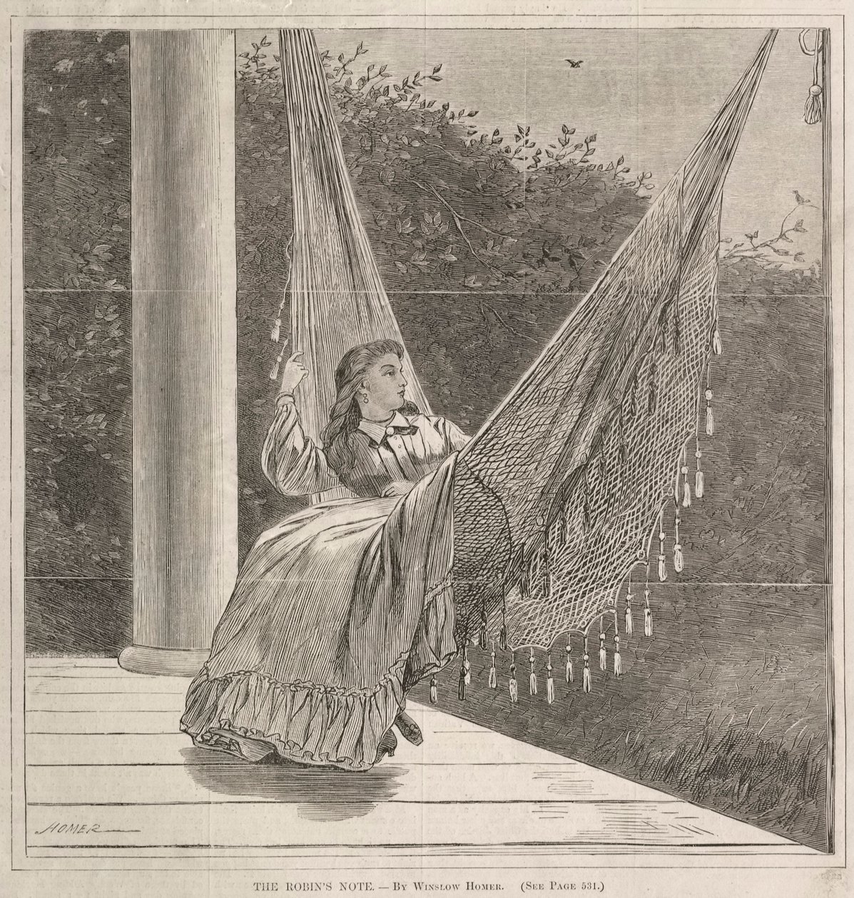 Robins Notu, 1870. by Winslow Homer