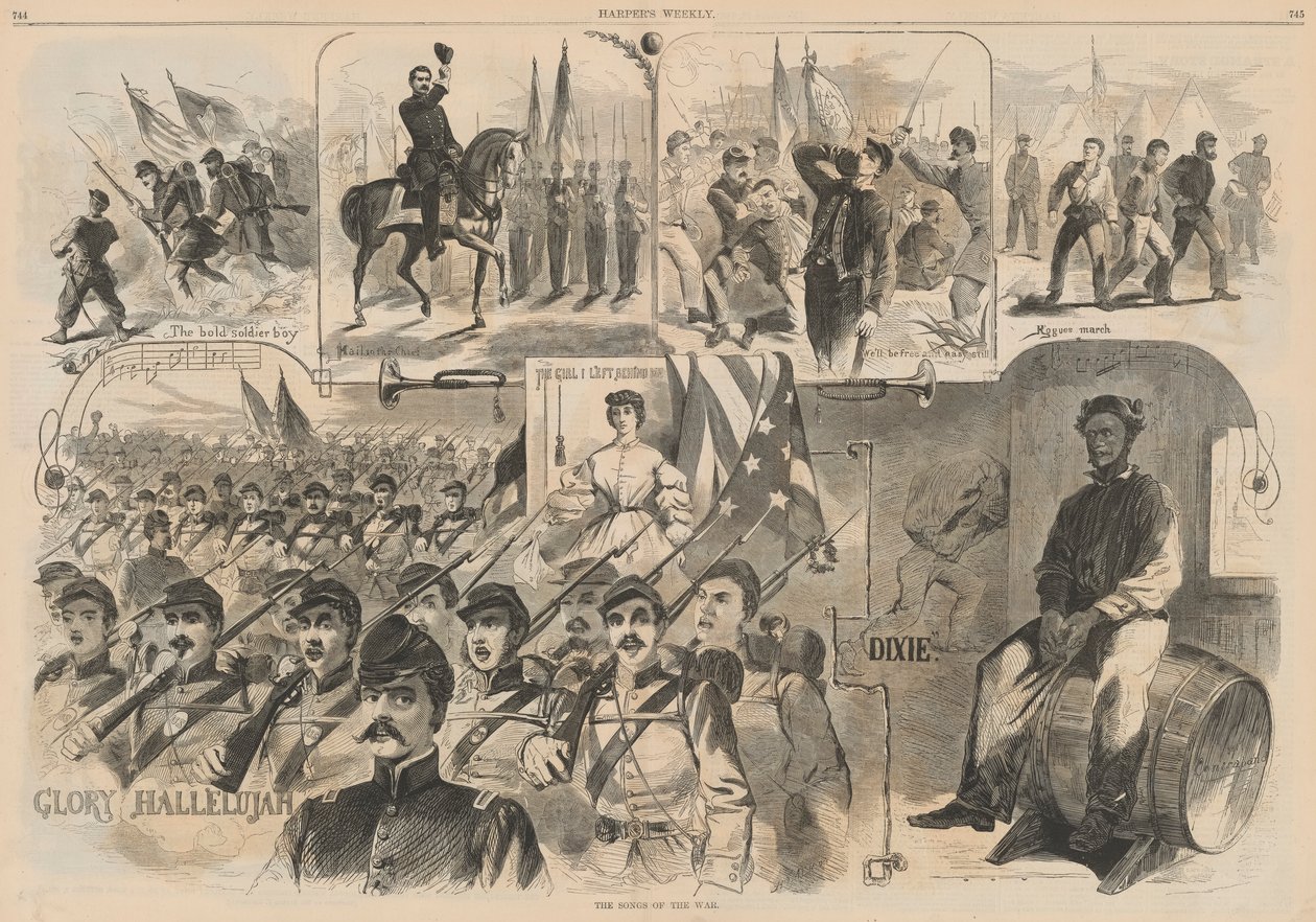 The Songs of the War, from Harper by Winslow Homer