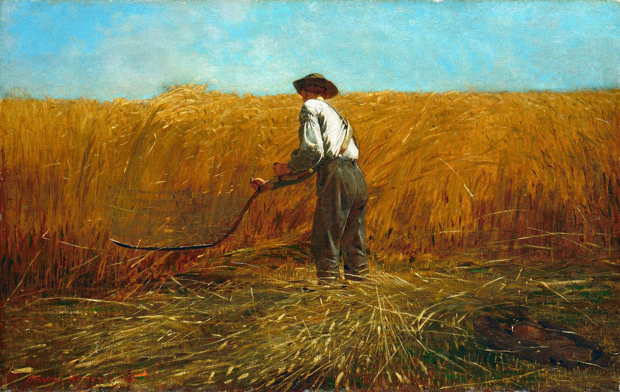 Yeni Bir Alanda Emektar, 1865. by Winslow Homer