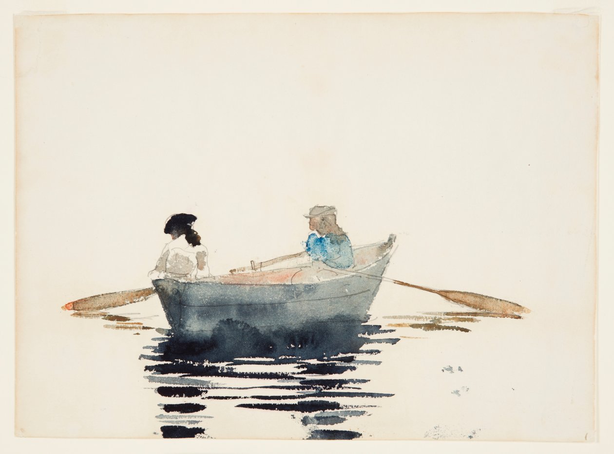 Kayıkta İki Kız by Winslow Homer