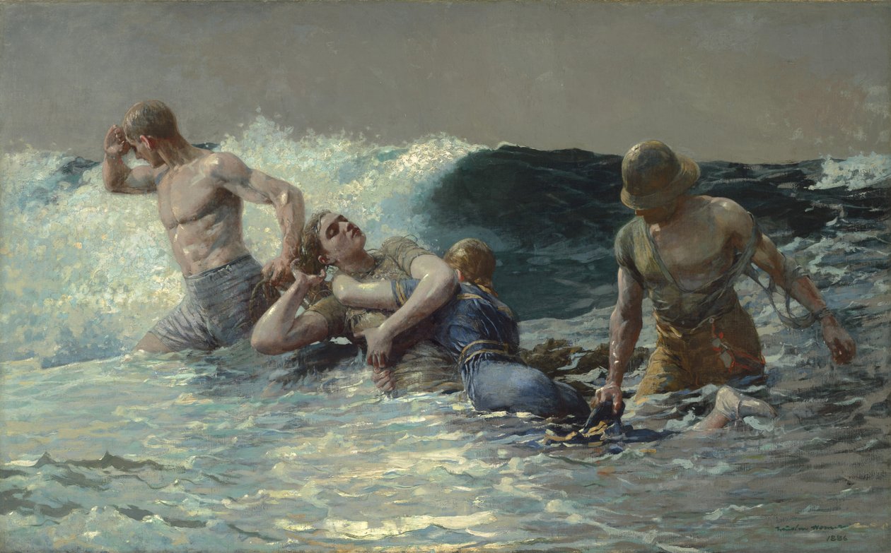 Undertow, 1886 by Winslow Homer