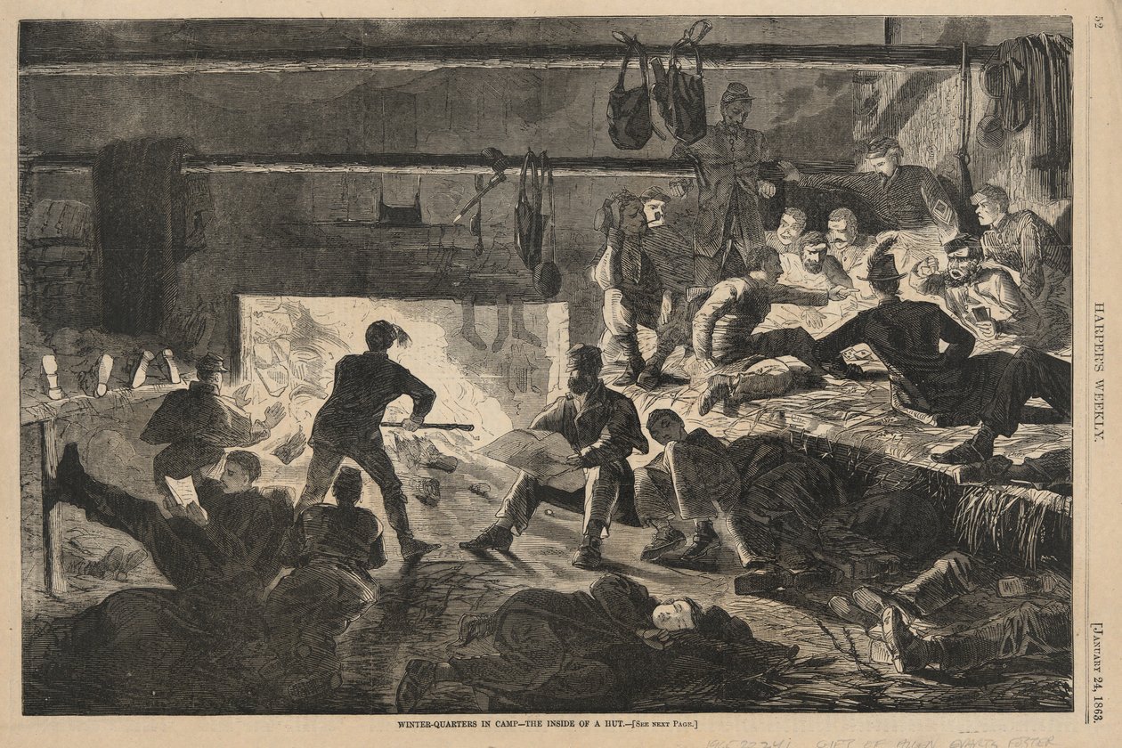 Kampta Kışlık Alanlar by Winslow Homer