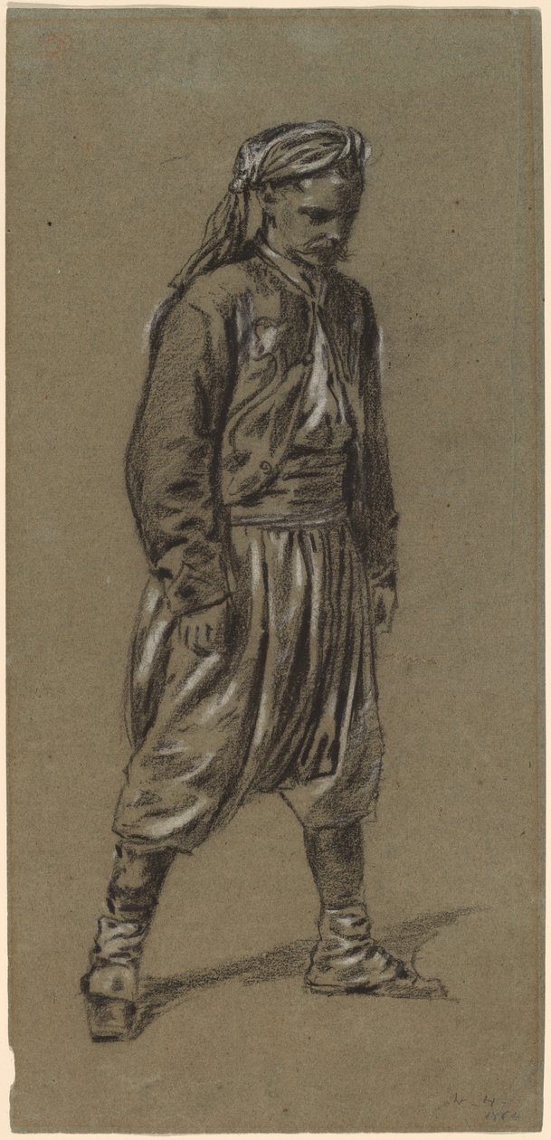 Zouave, 1864. by Winslow Homer