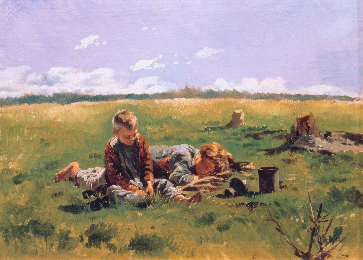 Çayırdaki çocuklar by Wladimir Jegorowitsch Makowski