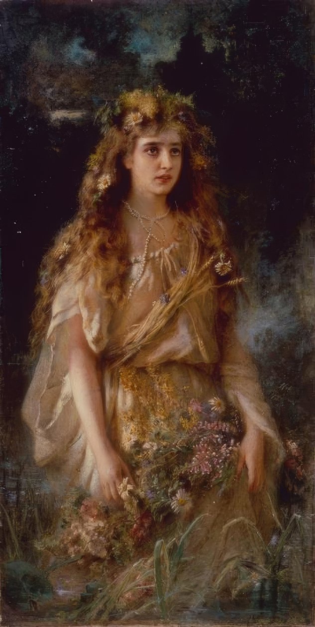 Ofelia by Wladimir Jegorowitsch Makowski