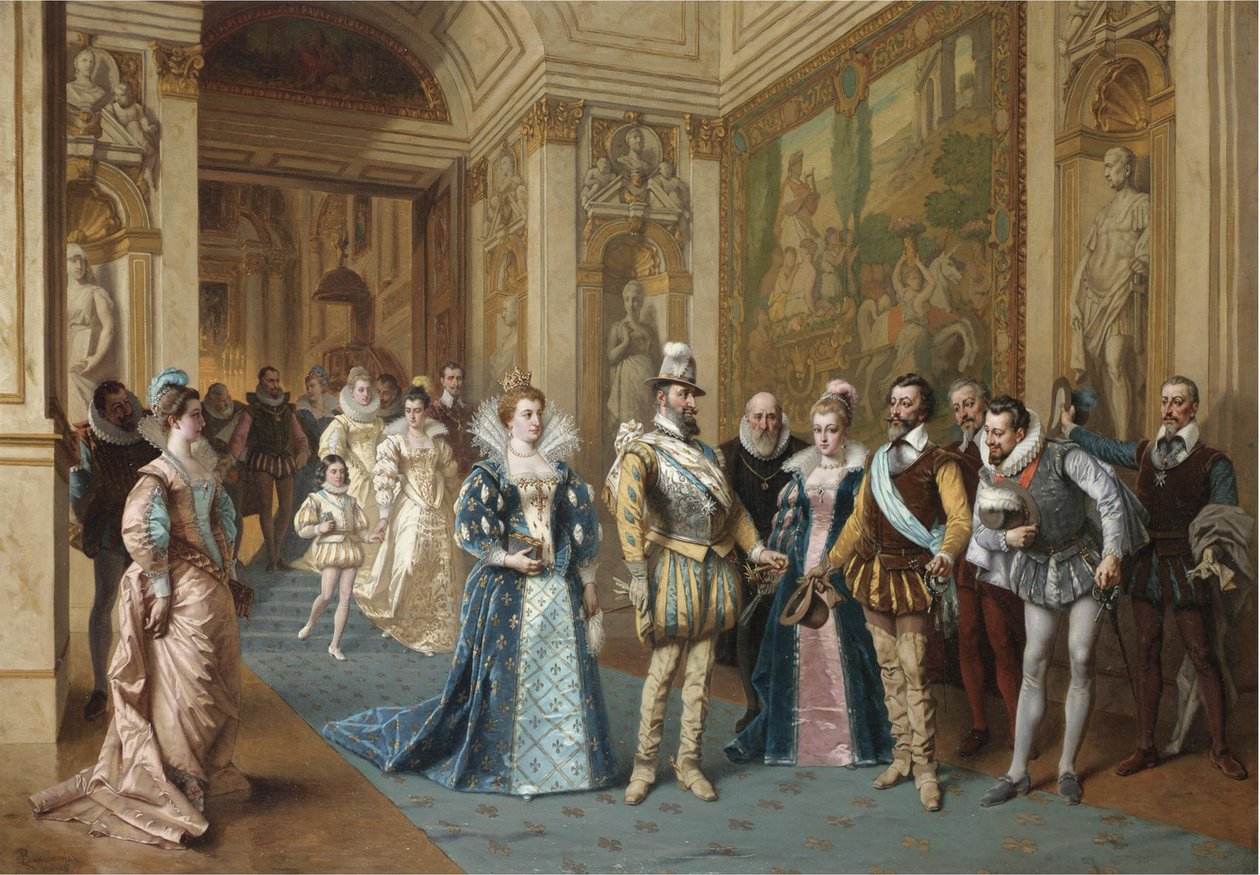 Henry IV ve Marie de Medici by Wladyslaw Bakalowicz