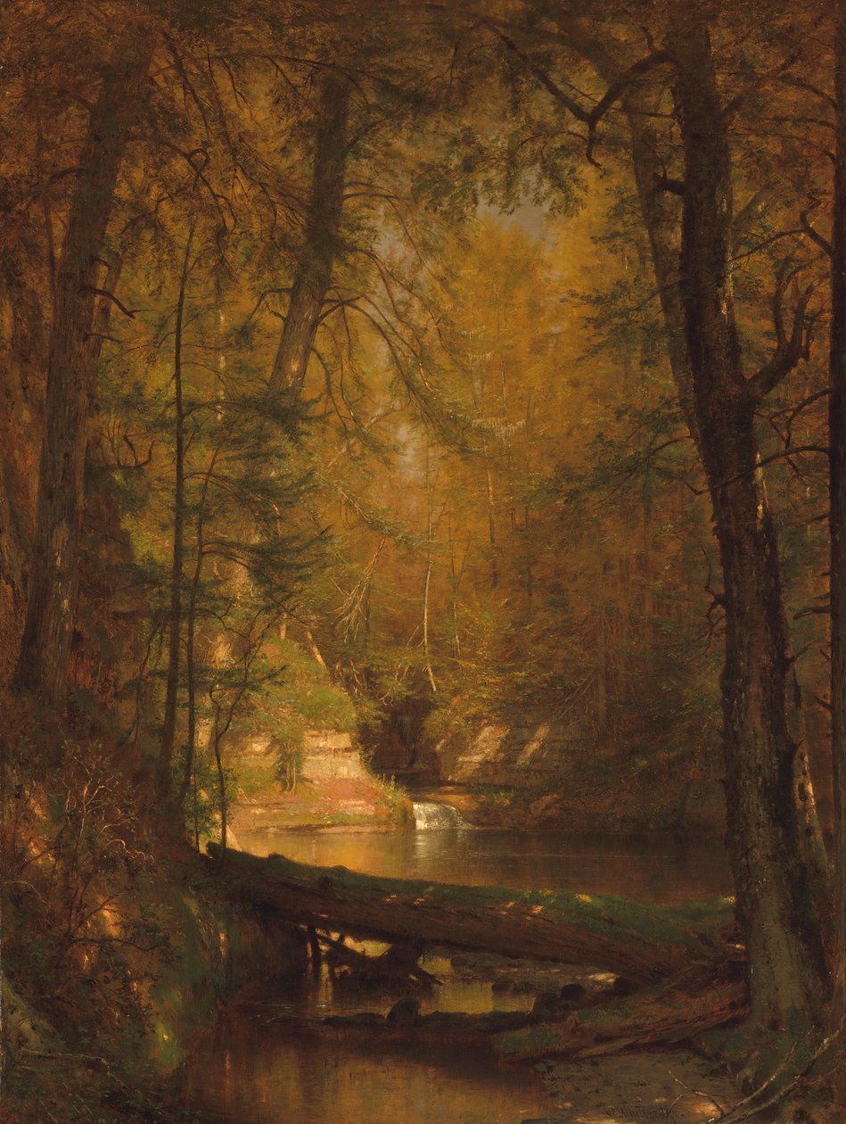 Alabalık Havuzu, 1870. by Worthington Whittredge