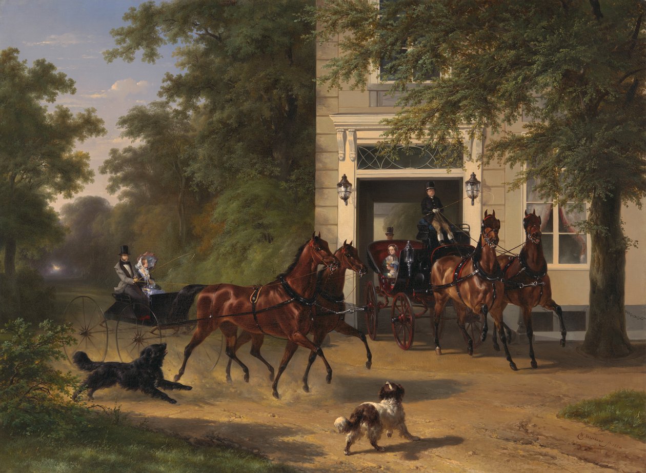 Ağustos Belmont ve Isabel Perry, 1854. by Wouterus Verschuur