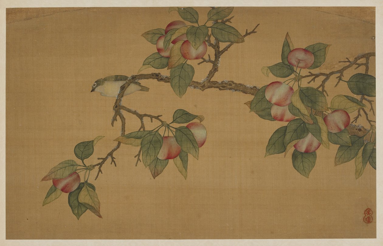 Kuş ve Meyve, Qing hanedanı, 1741. by Wu Zhang