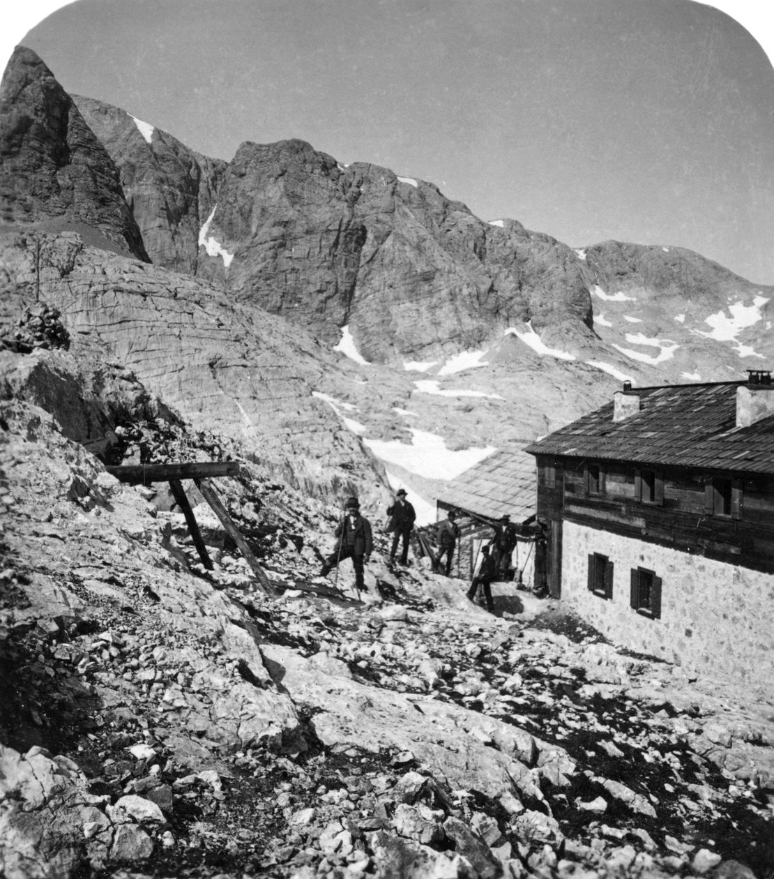 Simony Hut, Salzkammergut, Avusturya, 1900'ler. by Wurthle and Sons