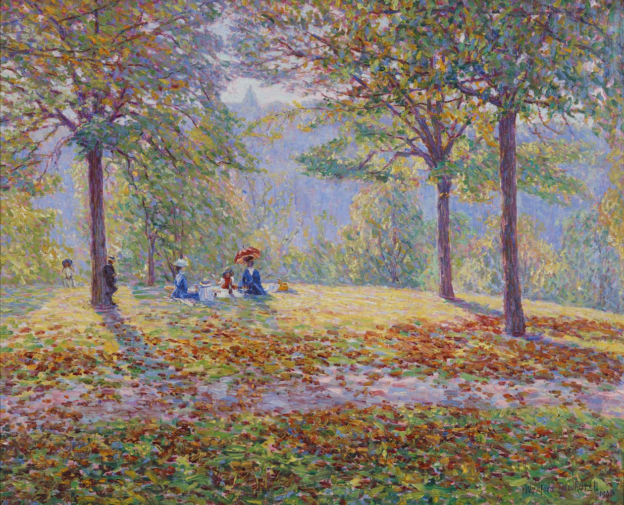 Piknik (tuval üzerine yağlıboya) by Wynford Dewhurst