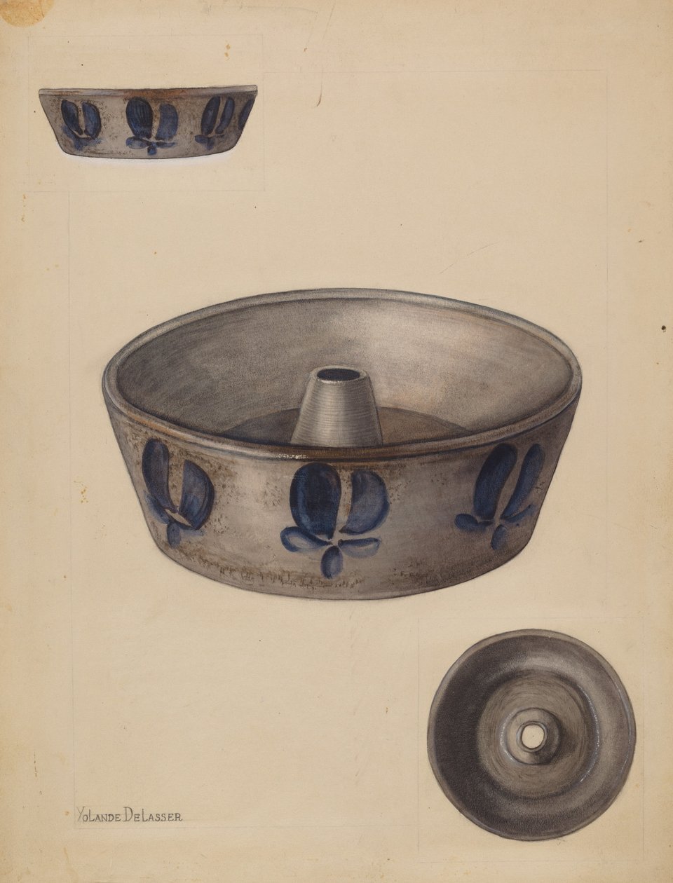 Pişirme Tabağı, c. 1936. by Yolande Delasser