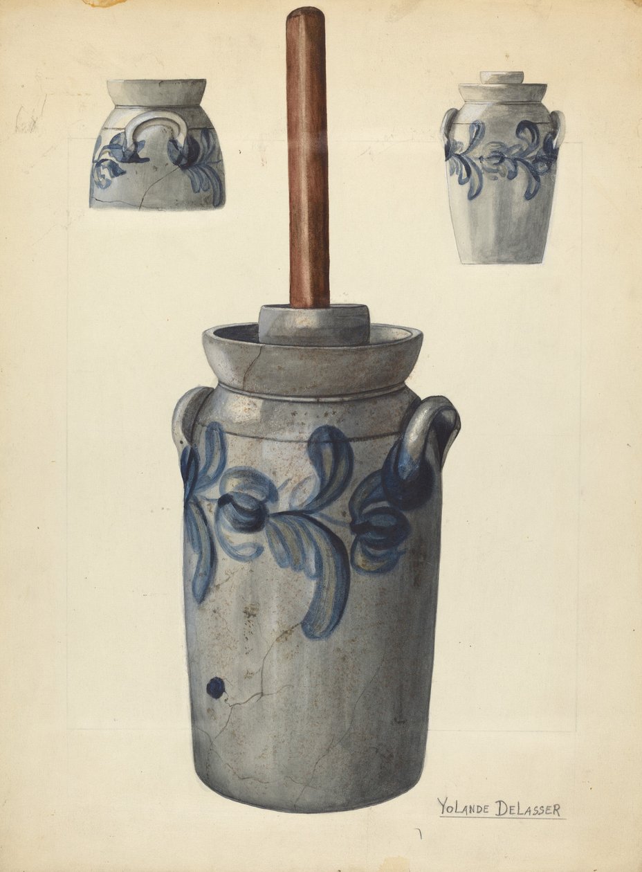 Tereyağı Churn, c. 1936. by Yolande Delasser