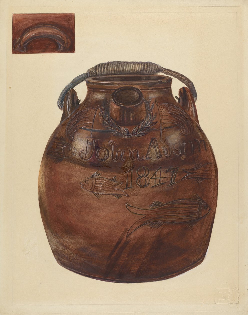 Elma şarabı veya Su Sürahisi, 19351942. by Yolande Delasser