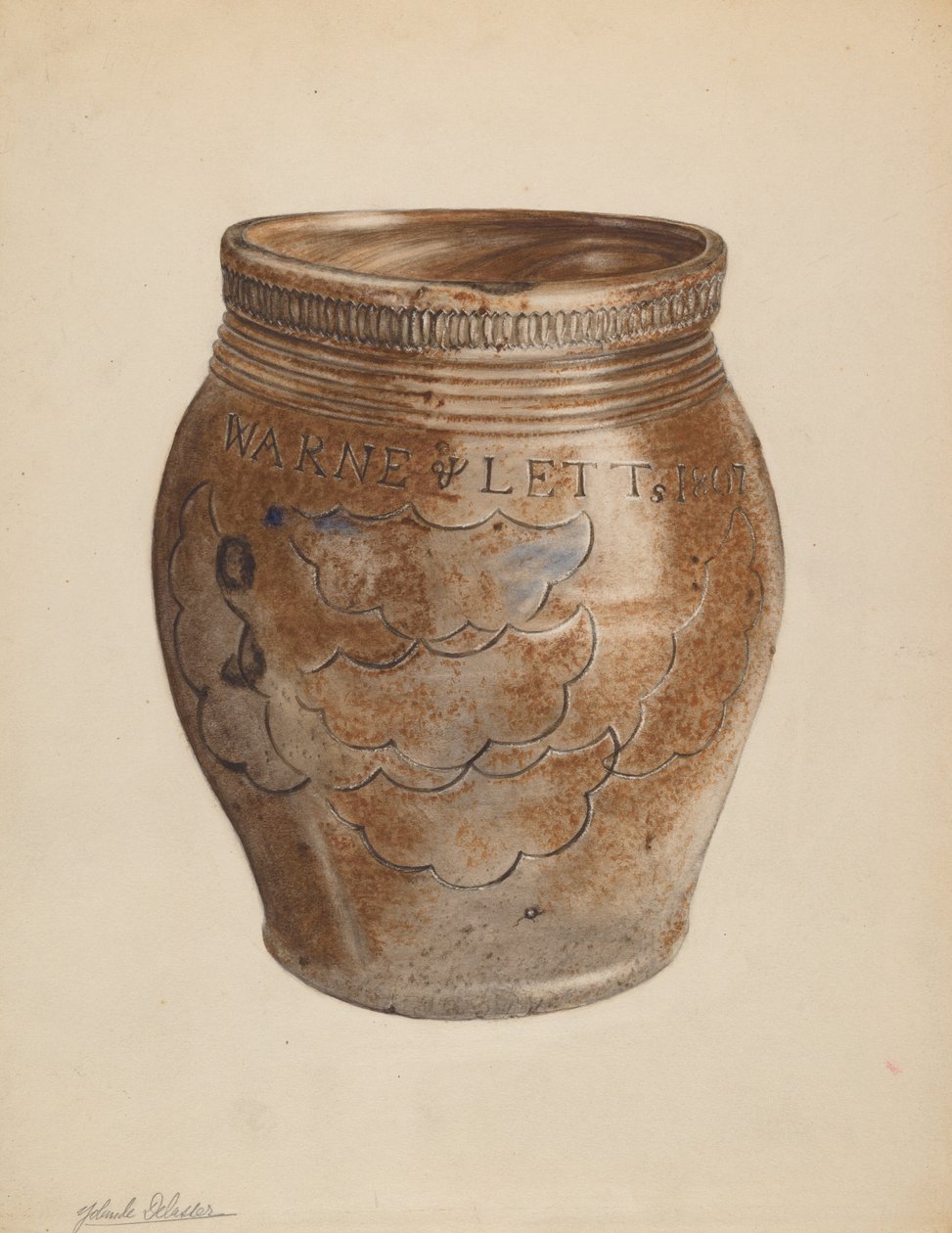 çömlek, c. 1937. by Yolande Delasser