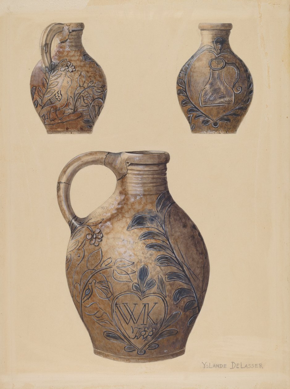 Sürahi, ç. 1938. by Yolande Delasser