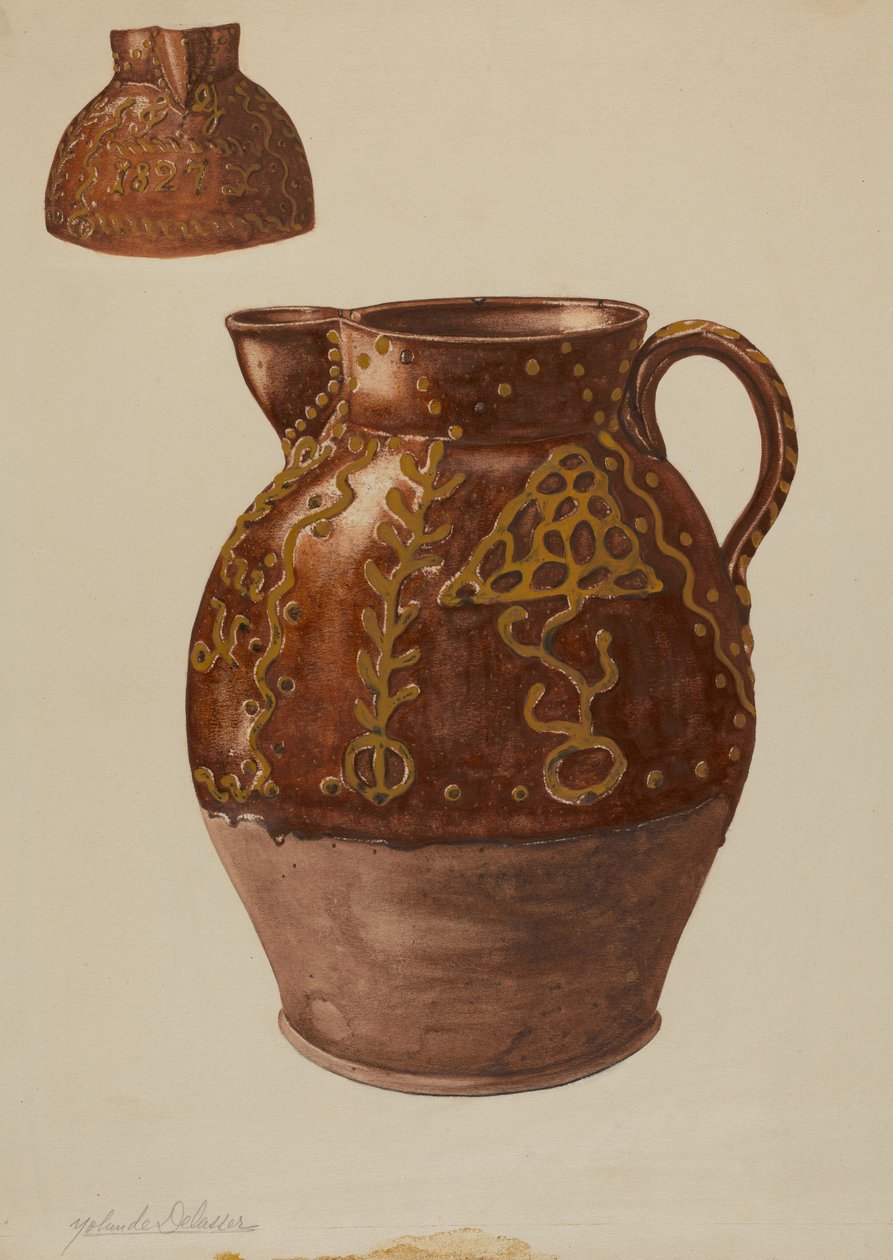 Pa. Alman Sürahi, c. 1937. by Yolande Delasser