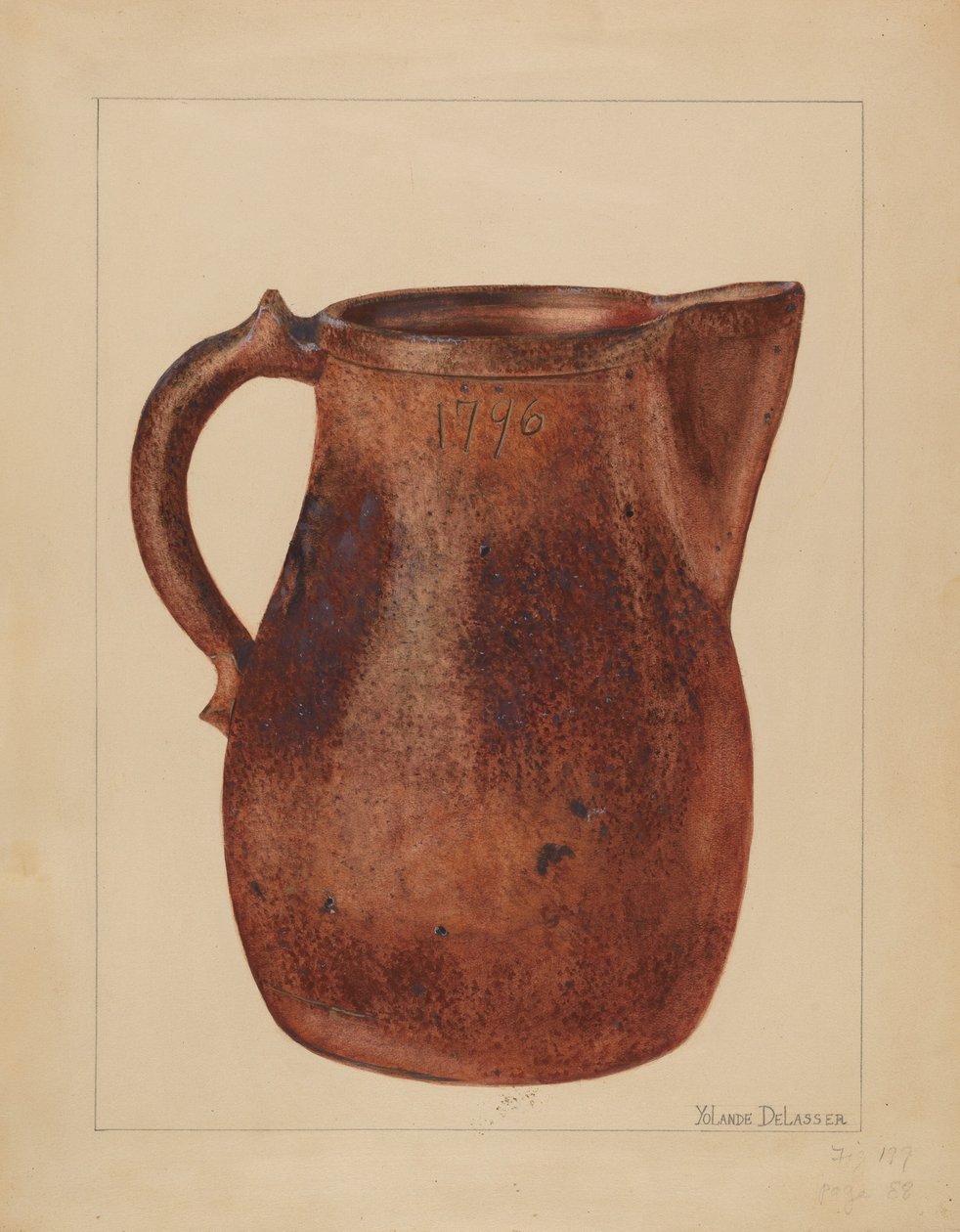 Sürahi, c. 1937. by Yolande Delasser