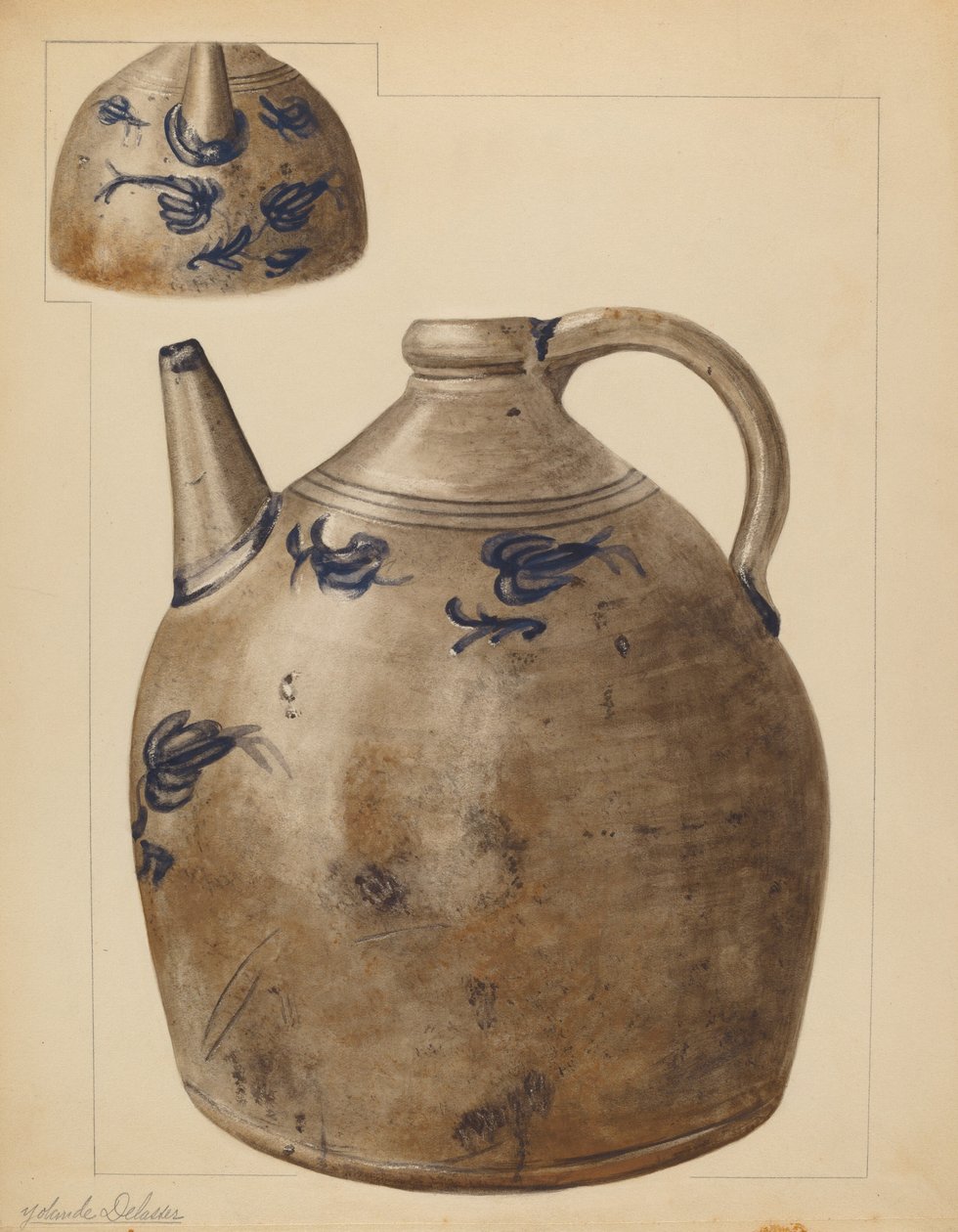 Su Sürahisi, c. 1937. by Yolande Delasser