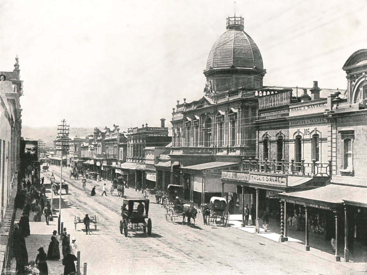 Rundle Caddesi, Adelaide, Avustralya, 1895. by York and Son