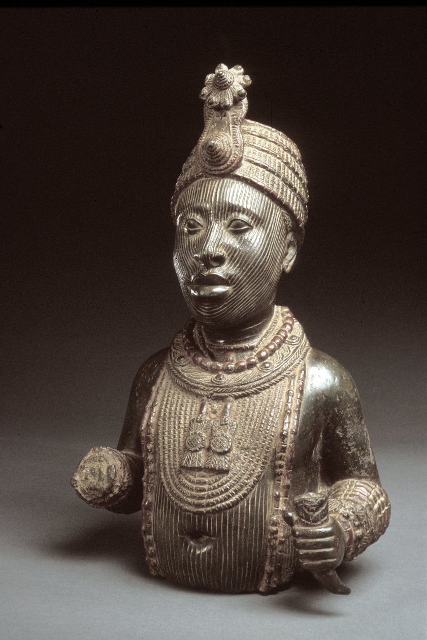 Oni, from Ife, 15th - 16th century (zinc brass) by Yoruba Culture