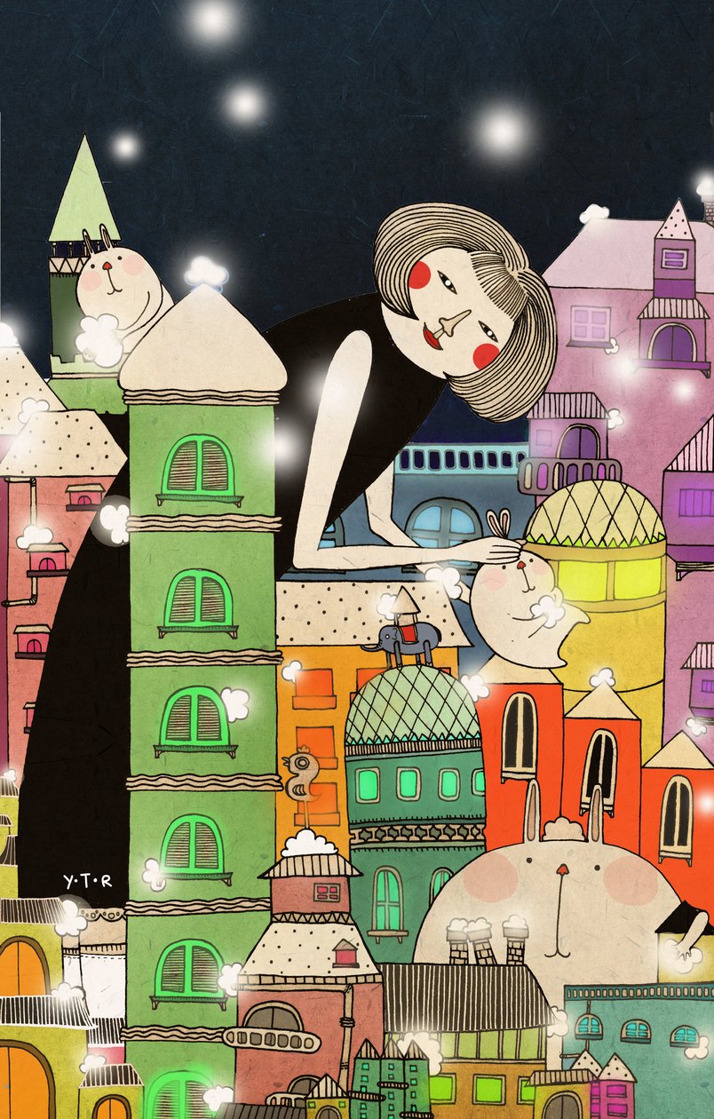 Küflü şehir, 2013, (dijital) by Yoyo Zhao