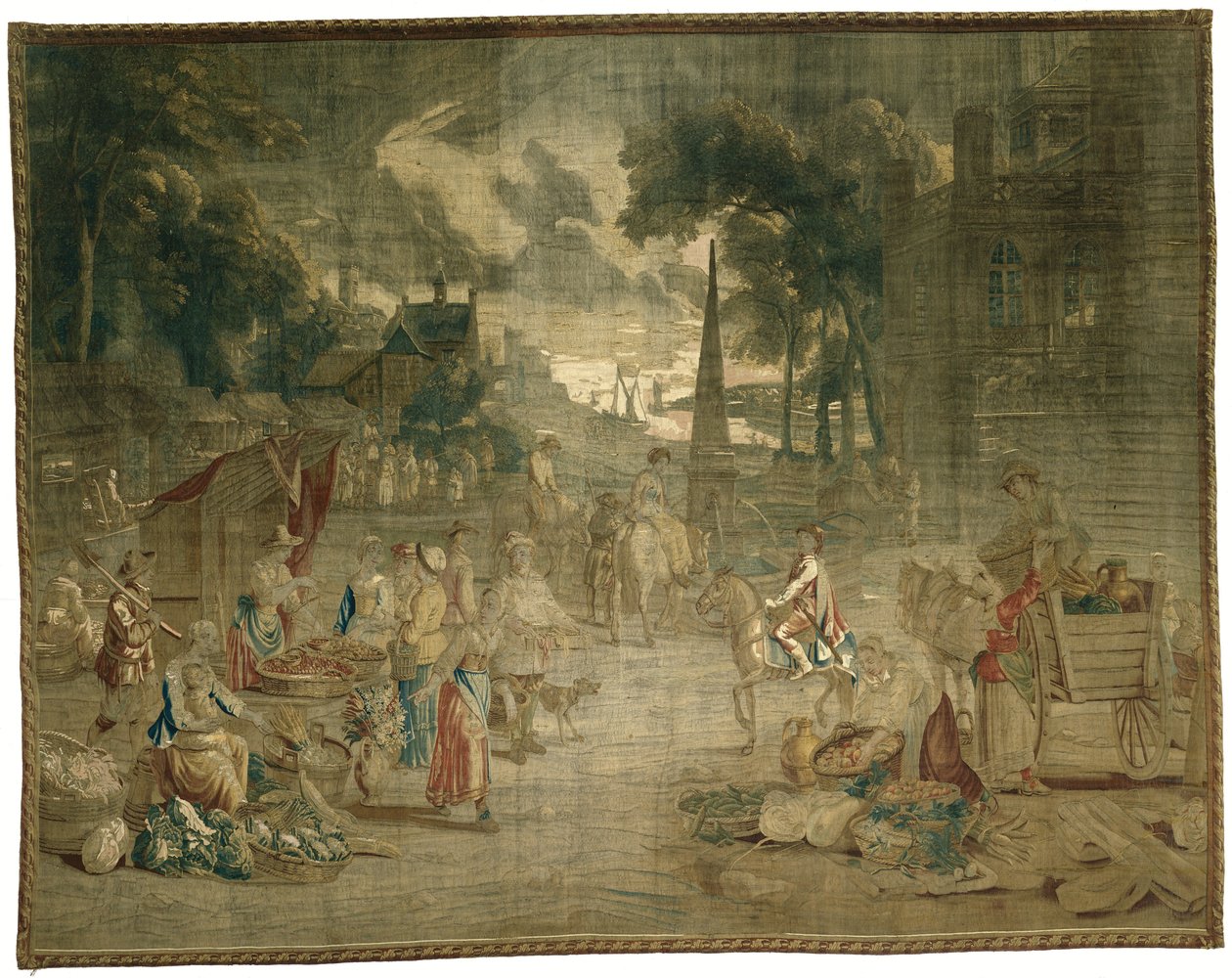 Meyve ve sebze pazarı by Zeger Jacob van Helmont