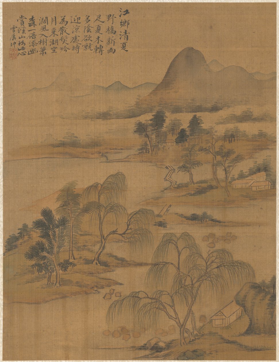Yüksek Yazın Nehir Köyü, 1775. by Zhai Dakun