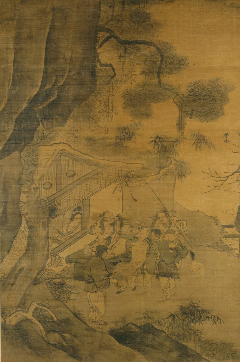 Bir Resim Çalışmak, 16. yüzyıl. by Zhang Lu