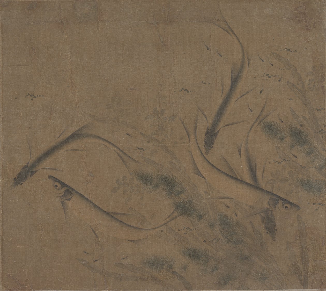 Oyunda balık, 12. yüzyıl sonu - 13. yüzyıl sonu. by Zhao Kexiong
