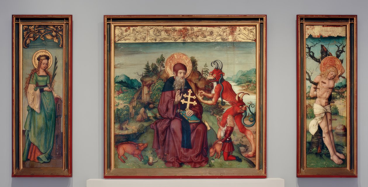 Antonius-Retabel by Zürcher Veilchenmeister